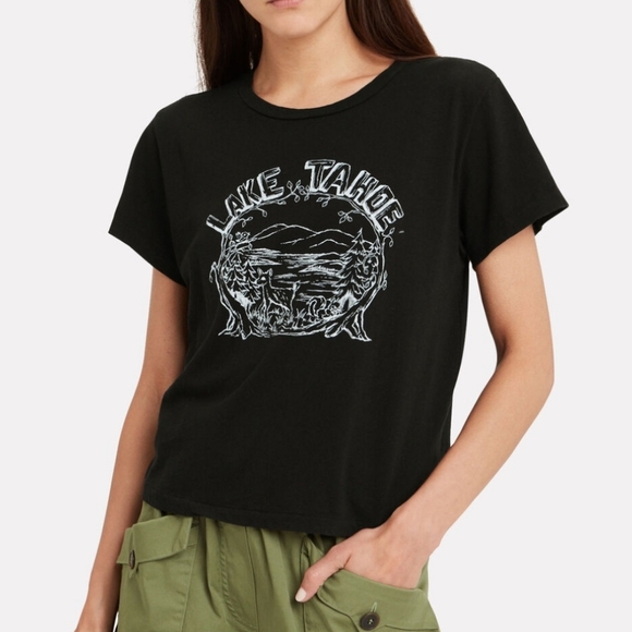 Re/Done Tops - Re/Done x Hanes NWT Lake Tahoe Classic Tee